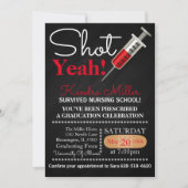 Shot Ja! Uitnodiging tot Afstuderen van verpleegsc (Voorkant)