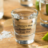 Shot Line Grappig gepersonaliseerd Glas