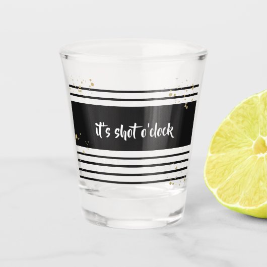 Shot O'Clock | Glas (Voorkant)