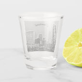 Shot of Cleveland BW Shot Glass Glas (Achterkant)