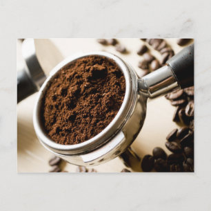 Shot of Espresso Ready to Brew for Cappuccino Briefkaart