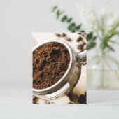 Shot of Espresso Ready to Brew for Cappuccino Briefkaart (Staand voorkant)