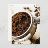 Shot of Espresso Ready to Brew for Cappuccino Briefkaart (Voorkant / Achterkant)