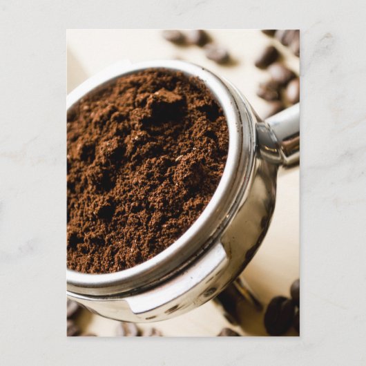 Shot of Espresso Ready to Brew for Cappuccino Briefkaart (Voorkant)