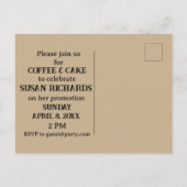 Shot of Espresso Ready to Brew for Cappuccino Uitnodiging Briefkaart (Achterkant)