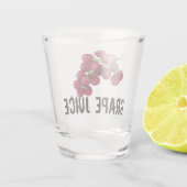 Shot of Grape Juice Shot Glas (Achterkant)