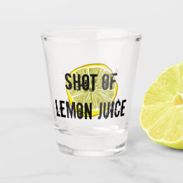 Shot of Lemon Juice Glas