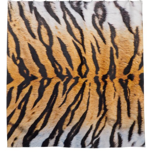 Shot of Real Indo-Chinese Tiger (Panthera) Douchegordijn (Voorkant)