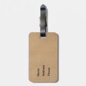 Shot on Net Hockey Bagagelabel (Achterkant verticaal)