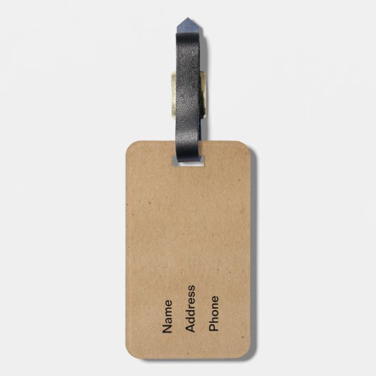 Shot on Net Hockey Bagagelabel (Achterkant verticaal)