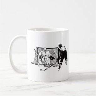 Shot on Net Hockey Coffee Mok