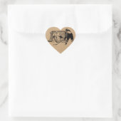 Shot on Net Hockey Playaer (vrouw) Hart Sticker (Tas)