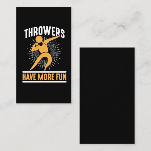 Shot-pluggable baanvak en filevet visitekaartje (Voorkant / Achterkant)