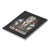 Shot Pro Trump President 2024 u gemist Notitieblok (Linkerzijde)