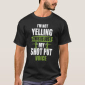 Shot Pu Shot Zet Voice Joke Shot Putter T-shirt (Voorkant)