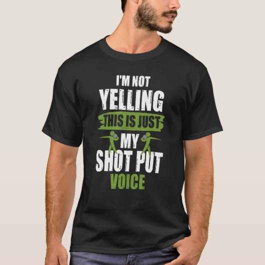 Shot Pu Shot Zet Voice Joke Shot Putter T-shirt (Voorkant)
