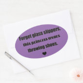 Shot put discus gooien prinses stickers (Envelop)