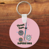 Shot Put Discus Hammer Javelin Throw Sleutelhanger (Voorkant)