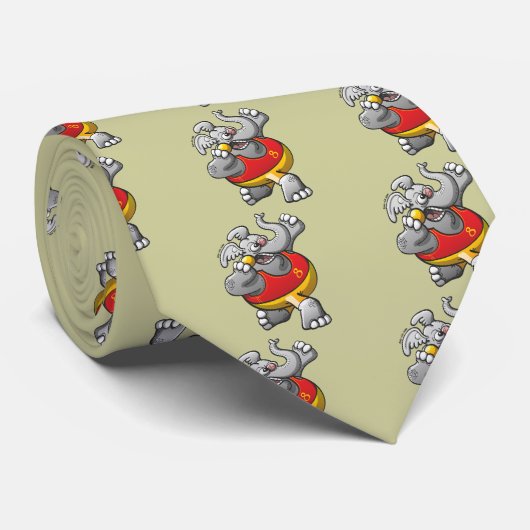 Shot Put Elephant Stropdas (Opgerold)