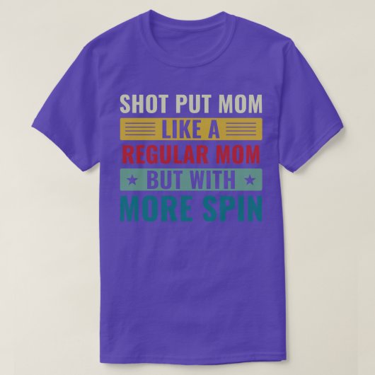 Shot put mam shot put atleet shot putter mam vrouw t-shirt (Design voorkant)