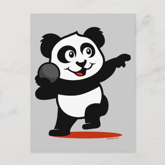 Shot Put Panda Briefkaart (Voorkant)