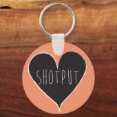 Shot Put Throw Track en Field Sleutelhanger (Voorkant)