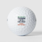 Shot Put Track en Field Funny Throting Quote Golfballen (Voorkant)