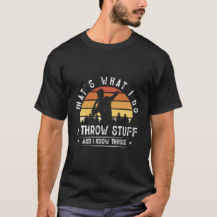 Shot put track en veld gooien t-shirt