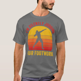 Shot Putt Atleet Grappige Shot Putter Gooi Voeten T-shirt
