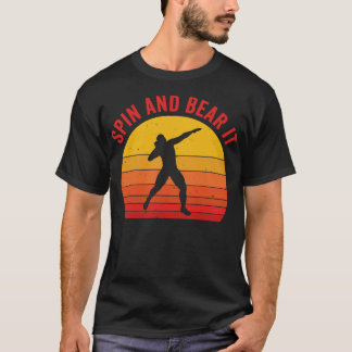 Shot Putt Atleet Shot Putter Spin en Beer het Leuk T-shirt