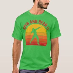 Shot Putt Atleet Shot Putter Spin en Beer het Leuk T-shirt