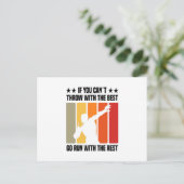 Shot Putter Briefkaart (Staand voorkant)