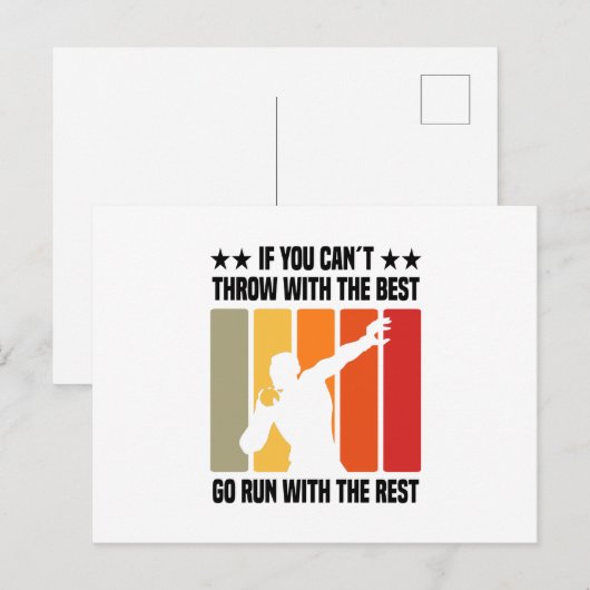 Shot Putter Briefkaart (Voorkant / Achterkant)