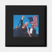 Shot Shirt Trump Schieten Shirt Trump 2024 Magneet (Voorkant)