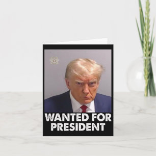 Shot Trump Funny gezocht voor President 2024 Kaart