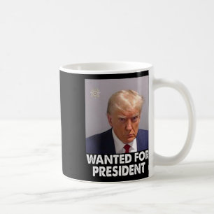 Shot Trump Funny gezocht voor President 2024 Koffiemok