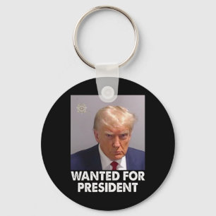 Shot Trump Funny gezocht voor President 2024 Sleutelhanger