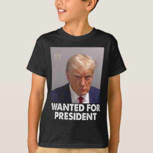 Shot Trump Funny gezocht voor President 2024 T-shirt