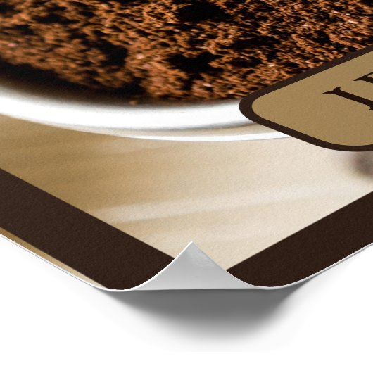 Shot van Espresso klaar om te brouwen Laten we ger Poster (Hoek)