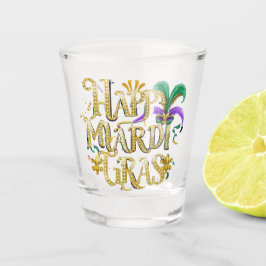 Shotglass "Happy Mardi Gras" Shot Glas