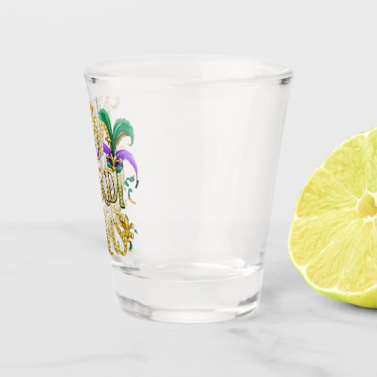 Shotglass "Happy Mardi Gras" Shot Glas (Rechts)