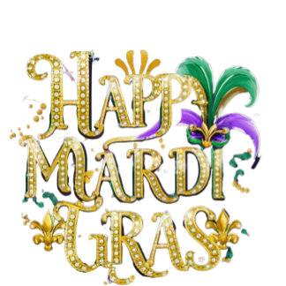 Shotglass "Happy Mardi Gras" Shot Glas