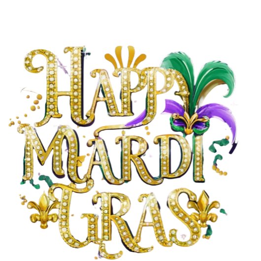 Shotglass "Happy Mardi Gras" Shot Glas