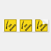 Shotgun aan boord bumpersticker (Voorkant)