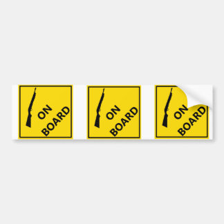 Shotgun aan boord bumpersticker