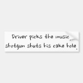 Shotgun Bumpersticker (Voorkant)