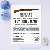 Shotgun Design, Gunsmith, Gunstore Adverteren Flyer (Enkel)