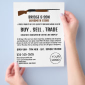 Shotgun Design, Gunsmith, Gunstore Adverteren Flyer (Hand)