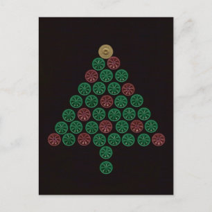 Shotgun Shell Kerstboom Feestdagenkaart