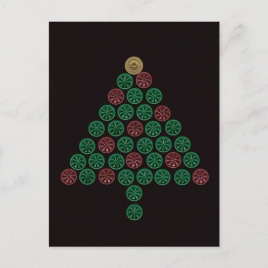 Shotgun Shell Kerstboom Feestdagenkaart (Voorkant)